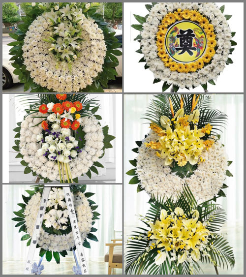 广东湛江市廉江市青平镇横坑村花圈速递