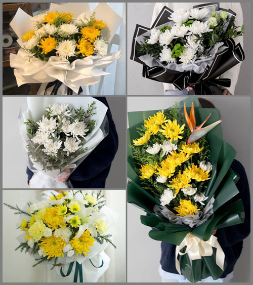 广东湛江市廉江市青平镇横坑村白事花束代送